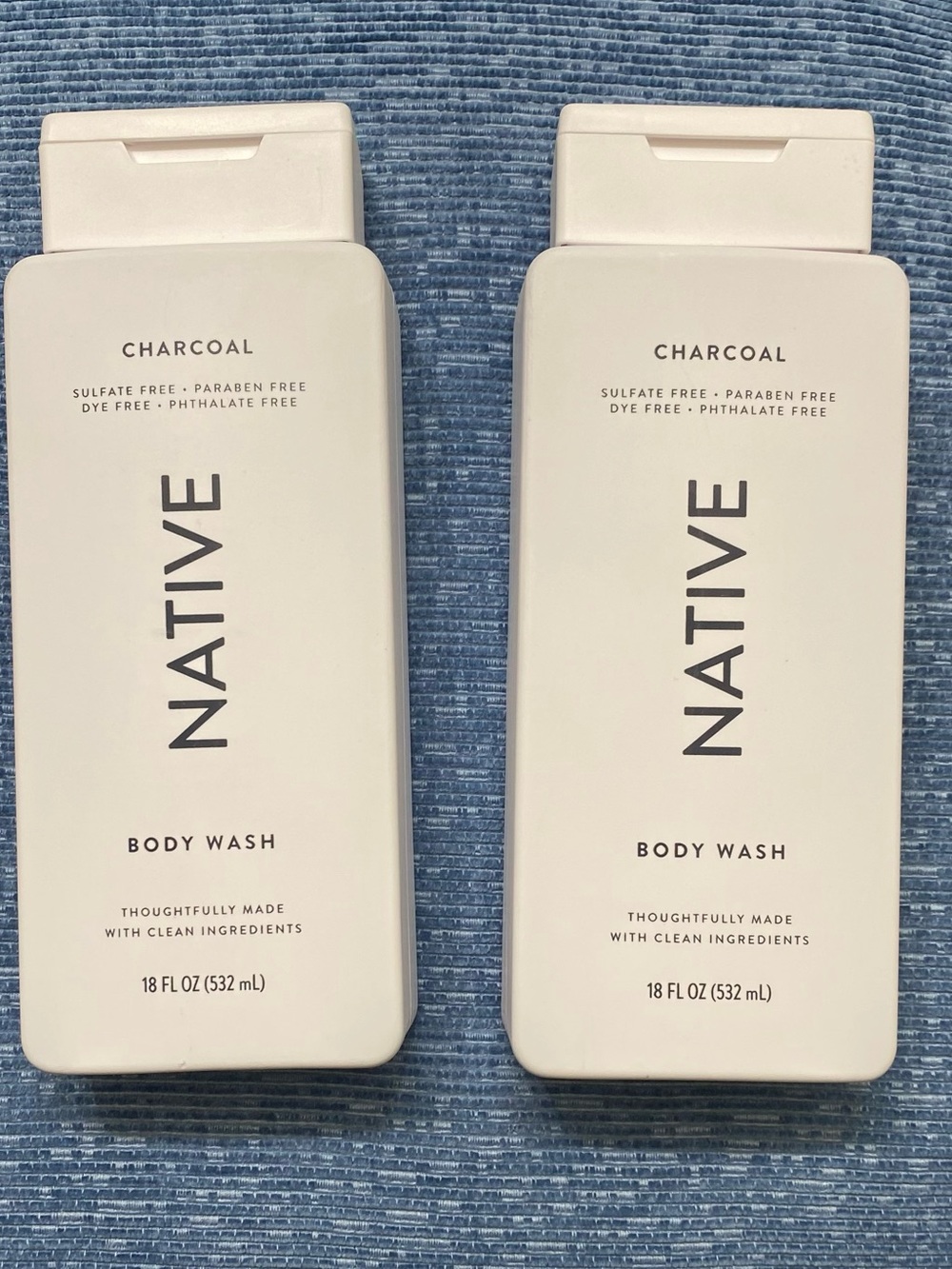 New Native Charcoal Body Wash 18 oz – Set of 2
